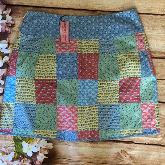 Vineyard Vines Patchwork Wrap skirt (no shorts) - Picture 6 of 7